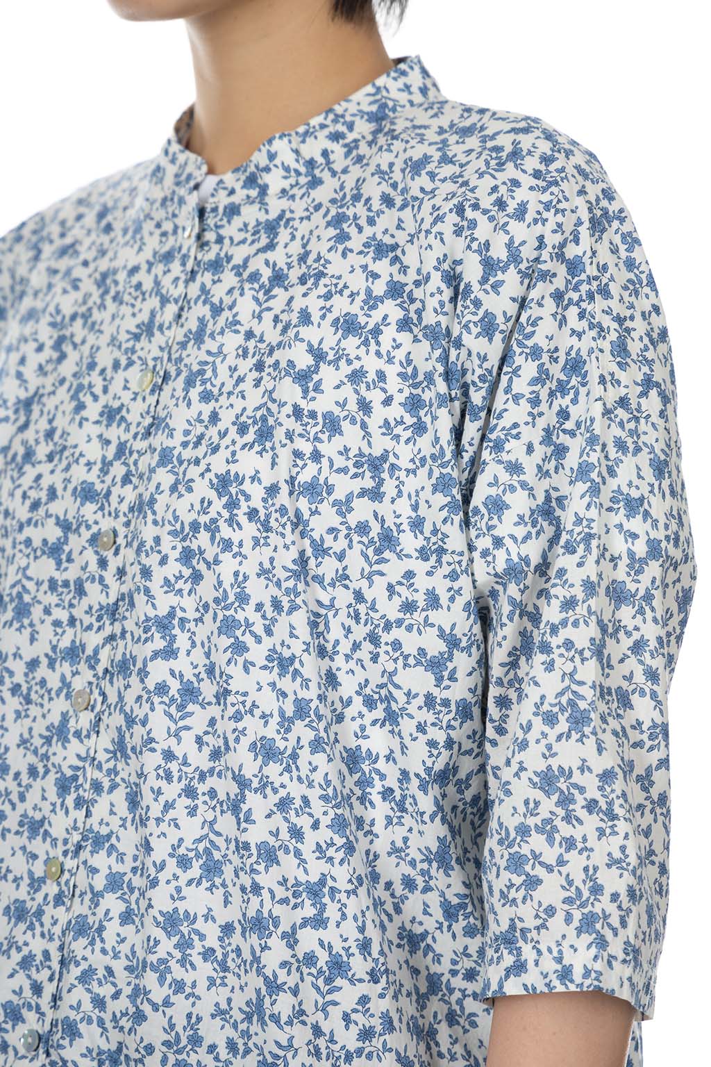 A+koloni - Cotton Broad Front Open Dress - Off White