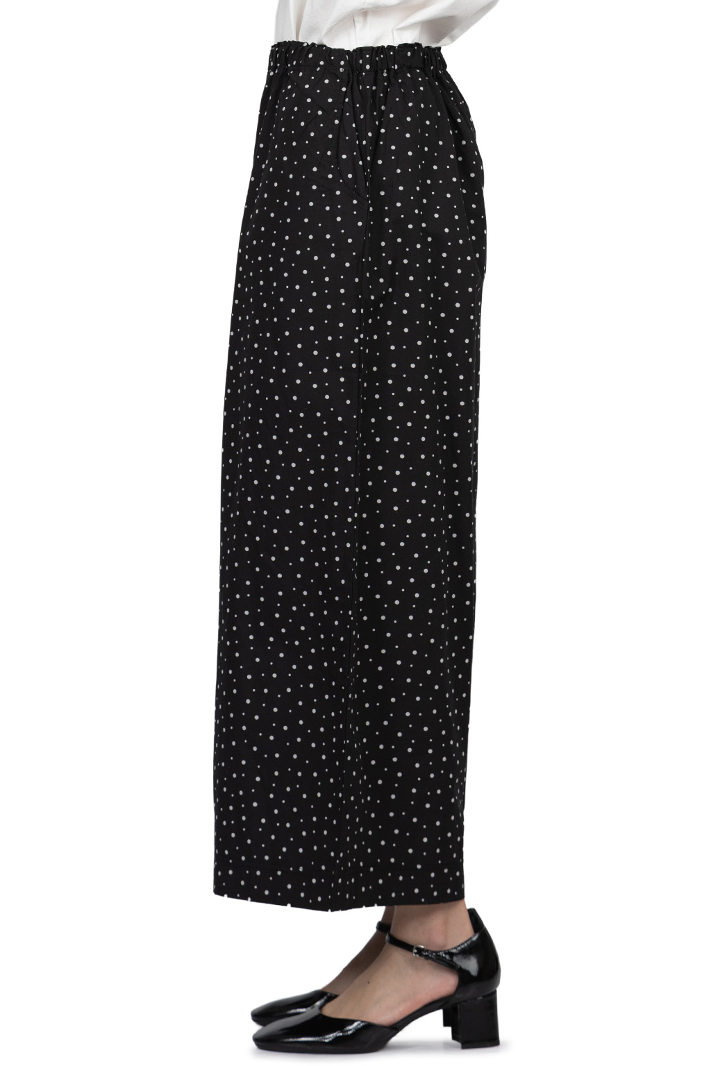 A+koloni - Cotton Broad Print Pants - Black