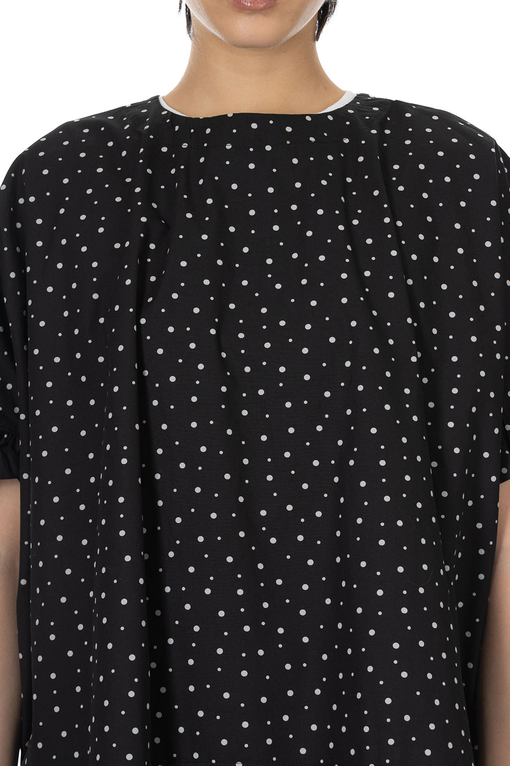 A+koloni - Cotton Broad Print Top - Black
