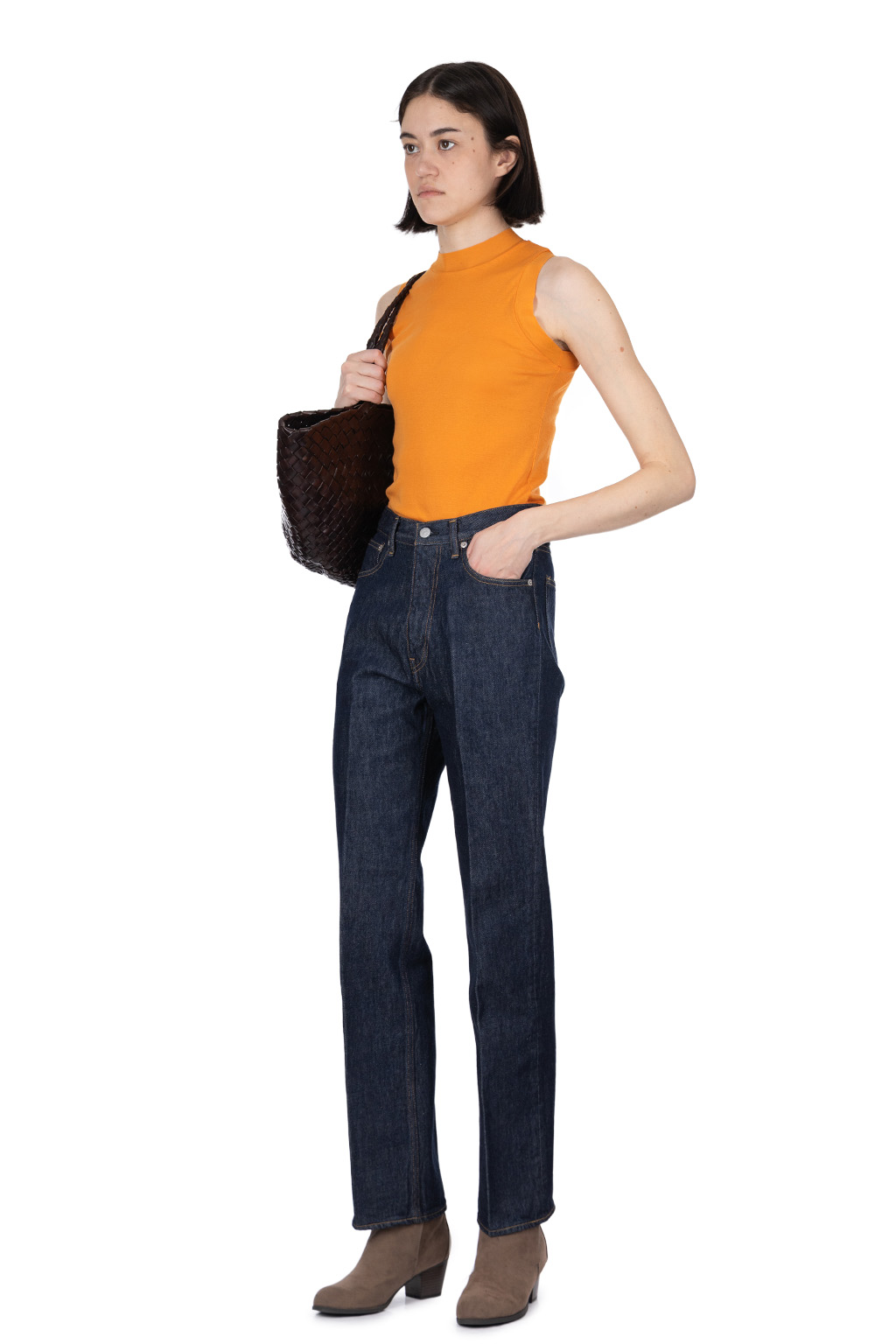 AURALEE - Hard Twist Denim 5P Pants - Indigo