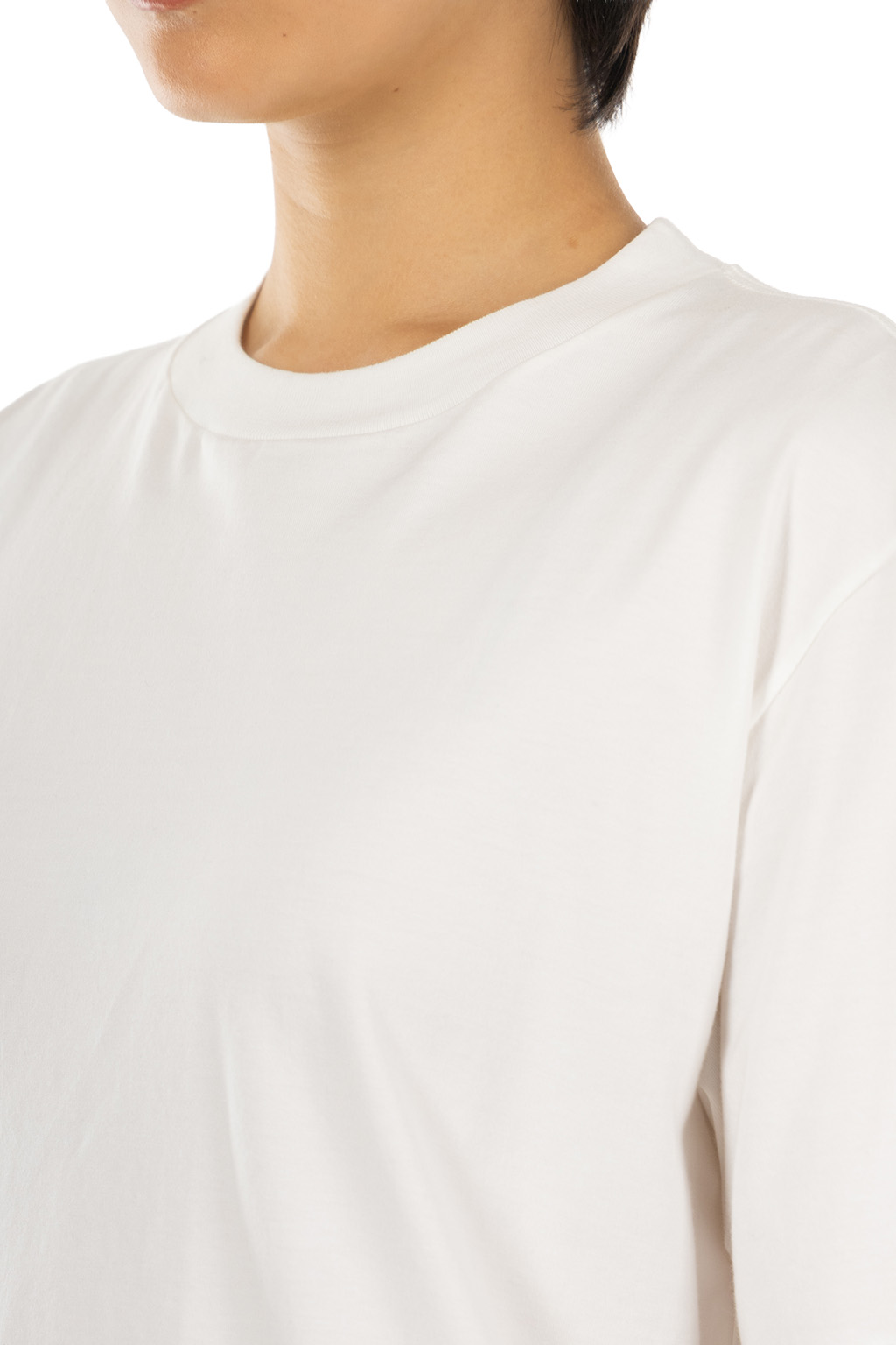 AURALEE - High Twist Cotton Jersey Tee - White
