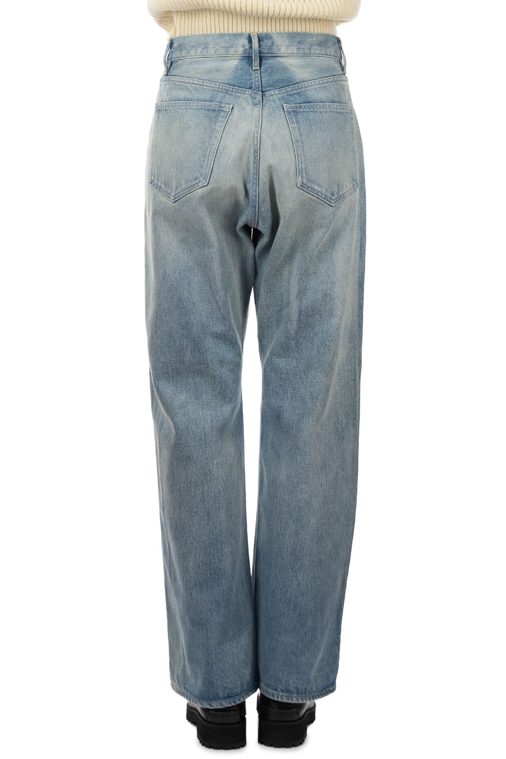 AURALEE - Selvedge Faded Heavy Denim Pants - Faded Indigo