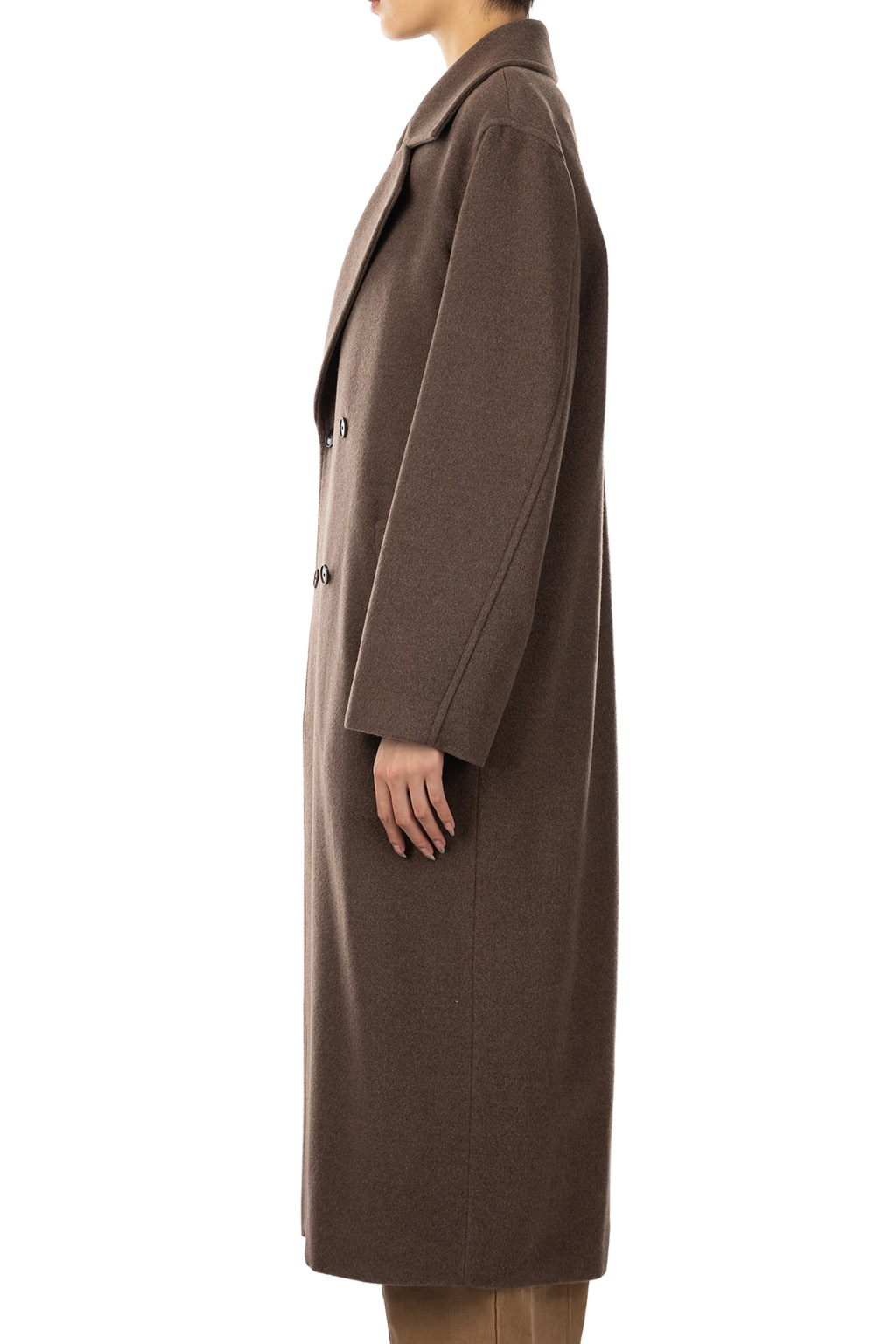 AURALEE - Super Fine Wool Mosser Chesterfield Coat - Top Brown