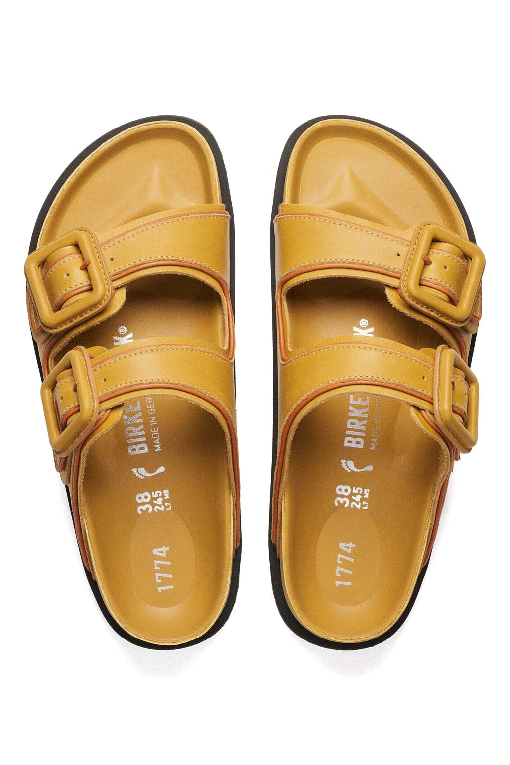 Birkenstock 1774 - 1774 Arizona Leather - Mustard Brown - Regular