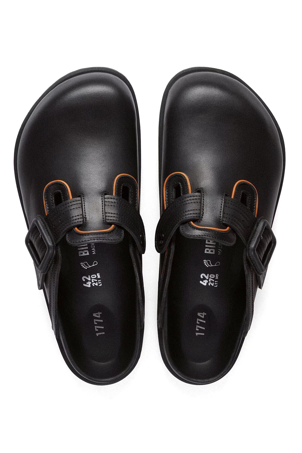 Birkenstock 1774 - 1774 Boston Leather - Black - Regular