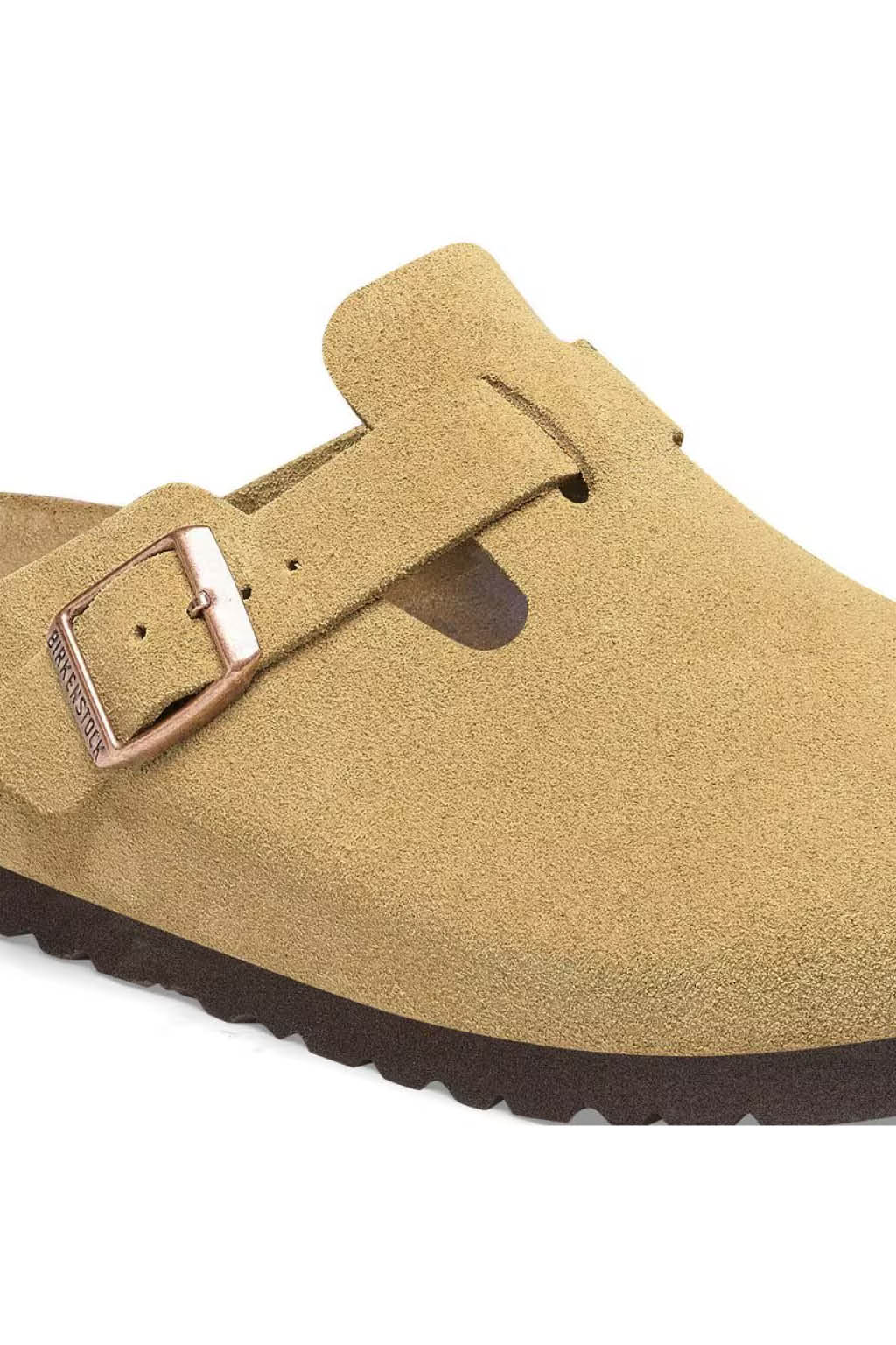 Birkenstock - Boston Suede Leather - Latte Cream - Narrow