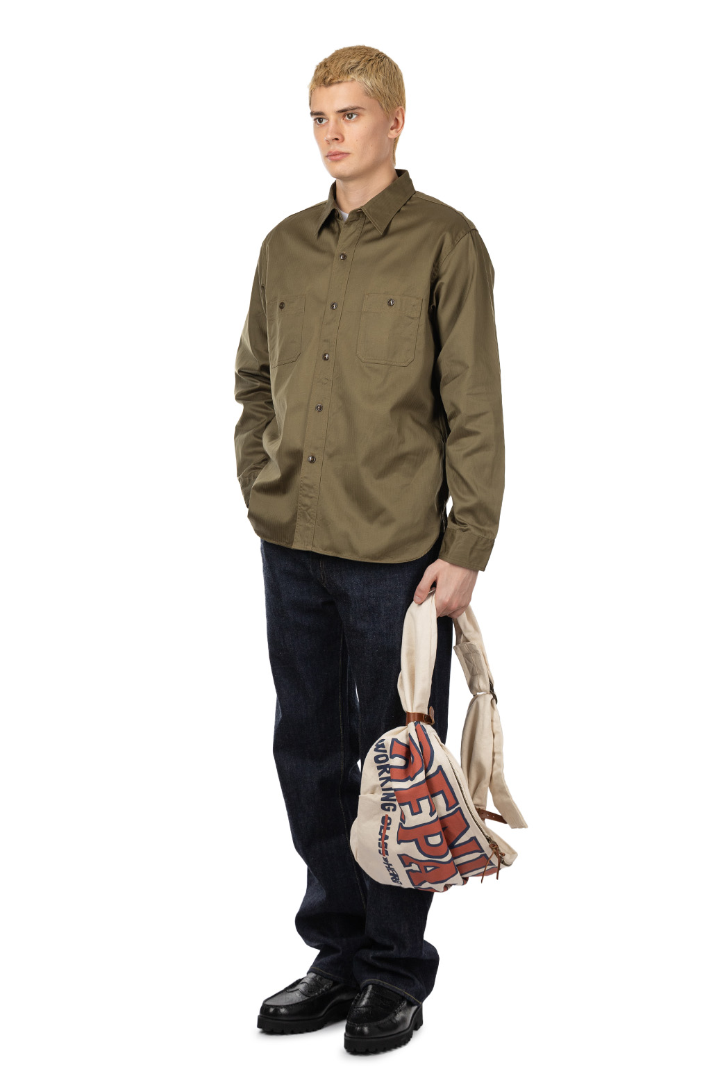 Buzz Rickson's - Herringbone Work Shirt - Olive