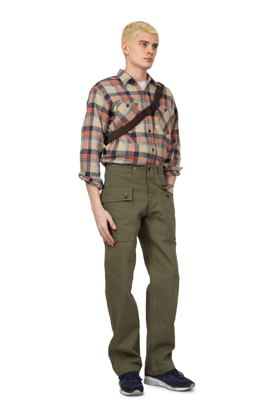 Buzz Rickson's - U.S.Marine Corps M-1944 Herringbone Pants - Olive