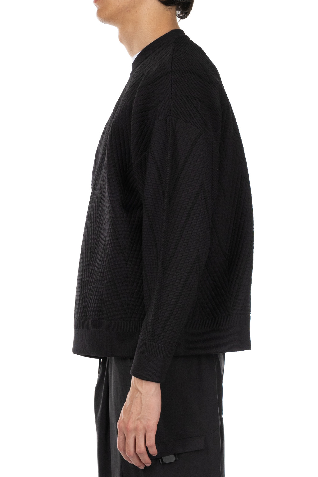 CFCL - Herringbone Pullover - Black