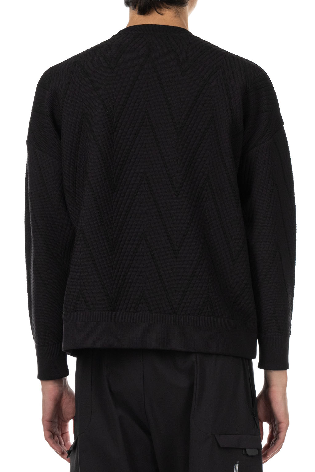 CFCL - Herringbone Pullover - Black