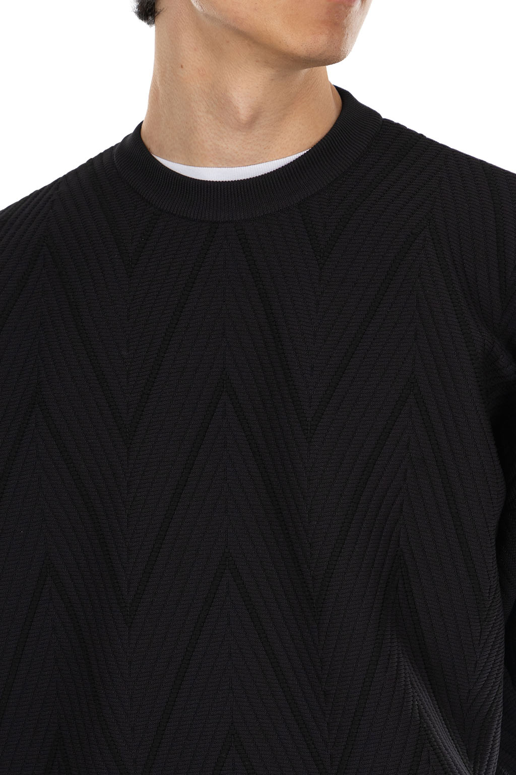 CFCL - Herringbone Pullover - Black