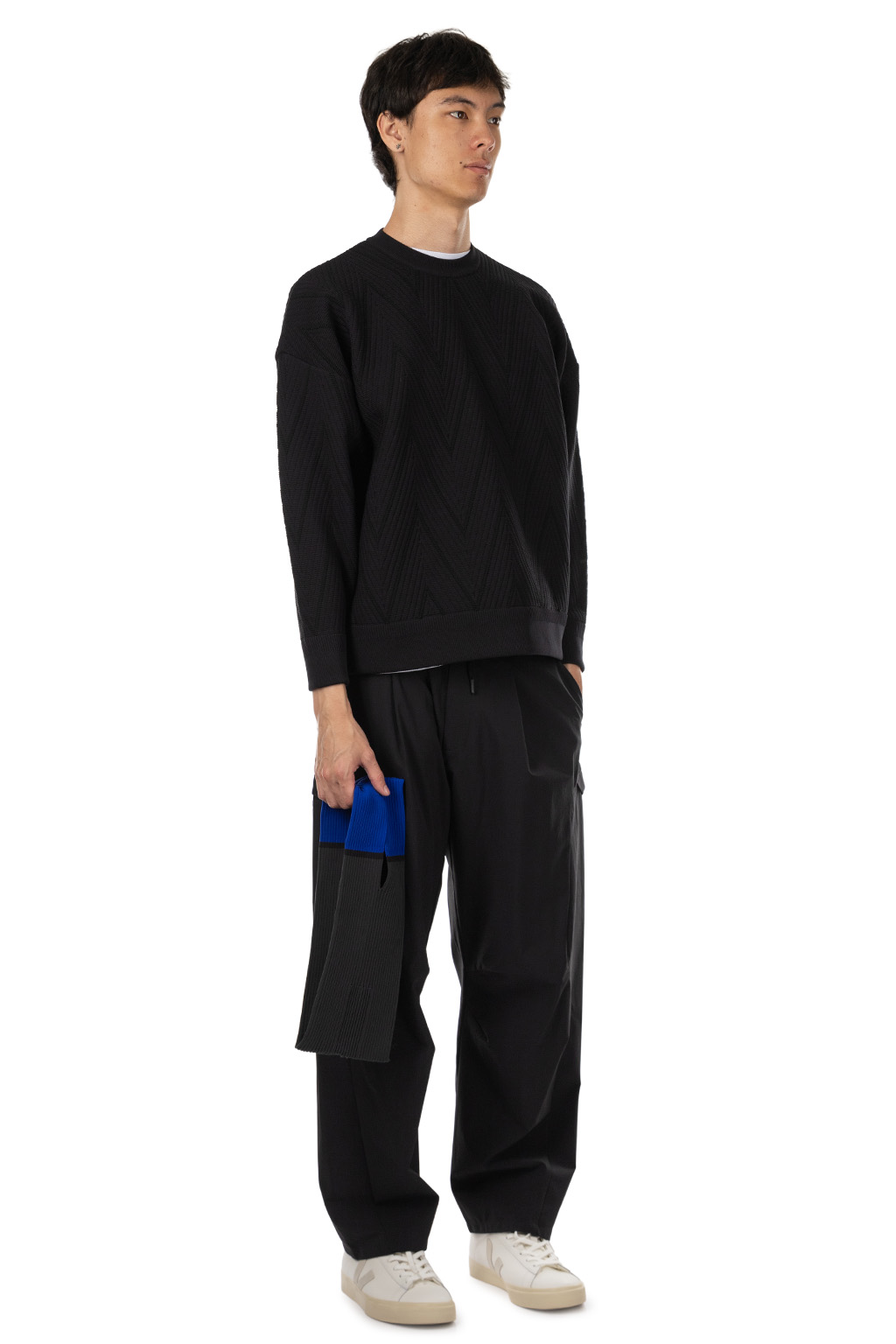 CFCL - Herringbone Pullover - Black