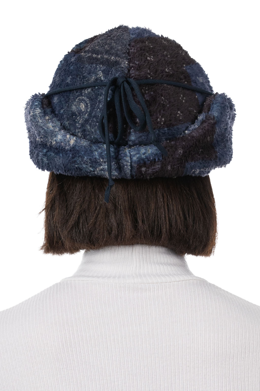 Cableami - Print Fleece Flight Cap Bandana - Navy