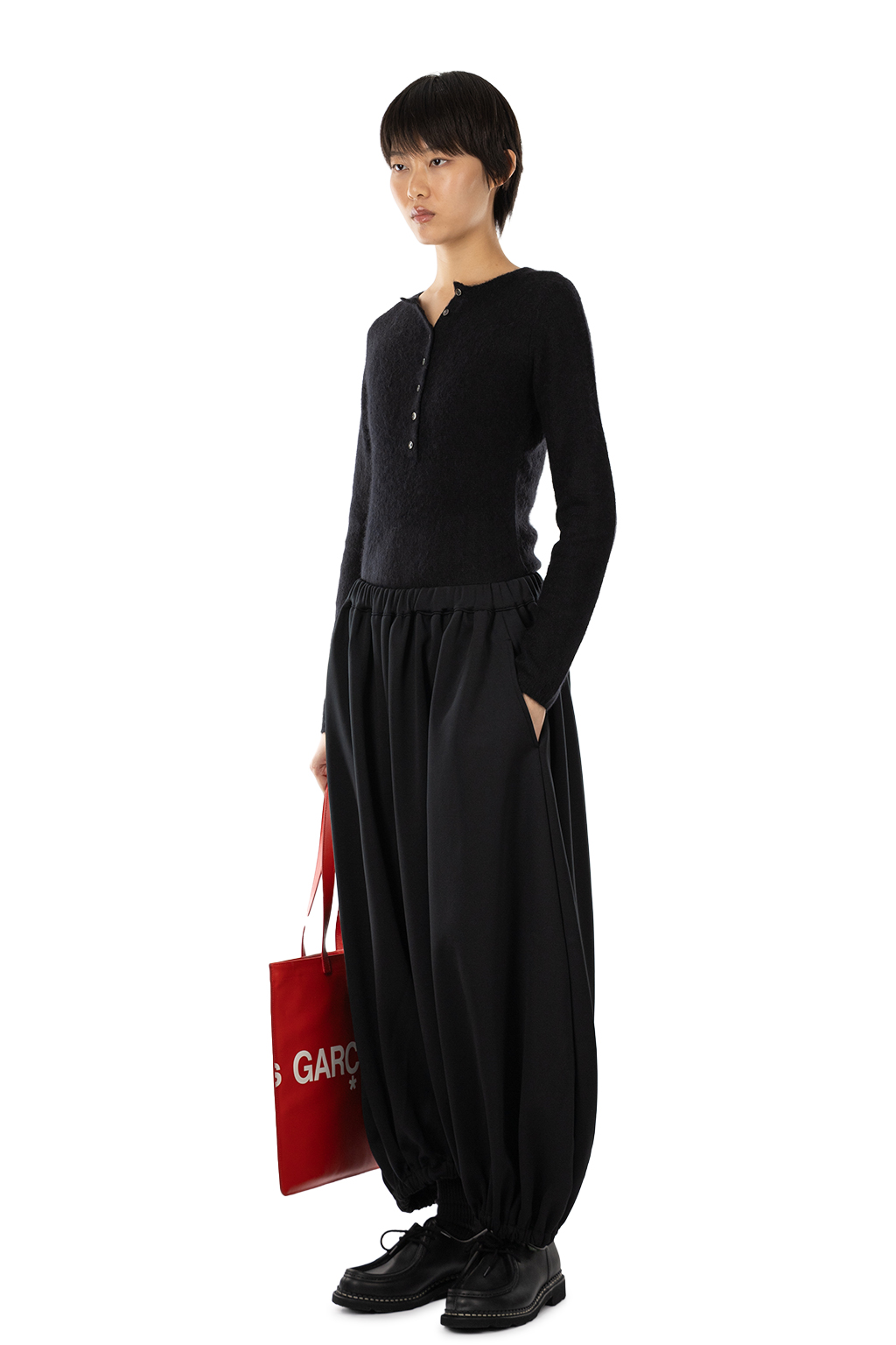 Comme Des Garcons Comme Des Garcons  - Elastic-Waist Balloon Pants - Black