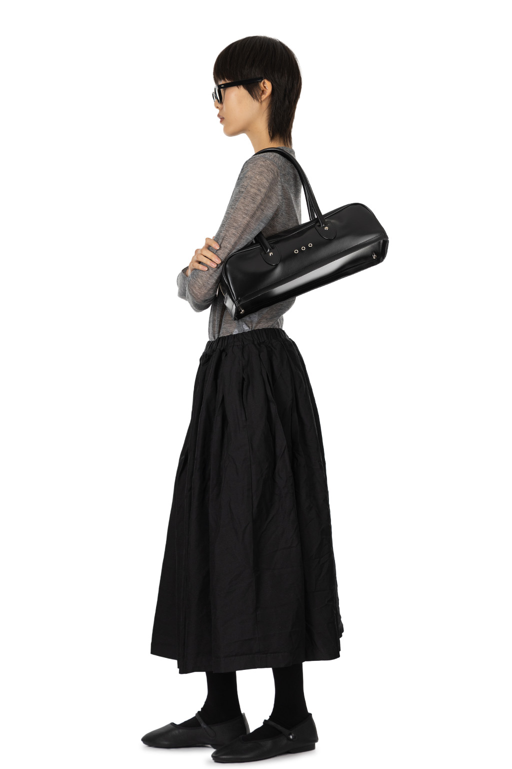 Comme Des Garcons Comme Des Garcons  - Leather Shoulder Bag - Large