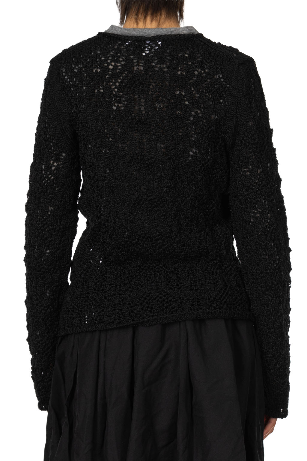 Comme Des Garcons Comme Des Garcons  - Lurex Mesh Sweater - Black