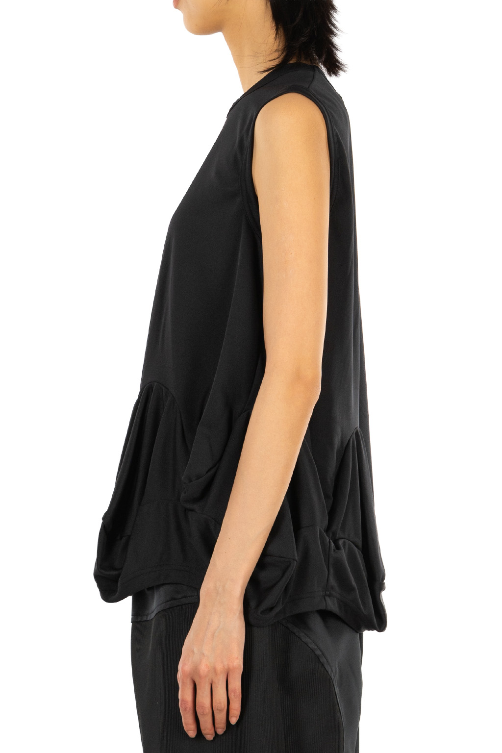 Comme Des Garcons Comme Des Garcons  - Peplum Sleeveless Top - Black