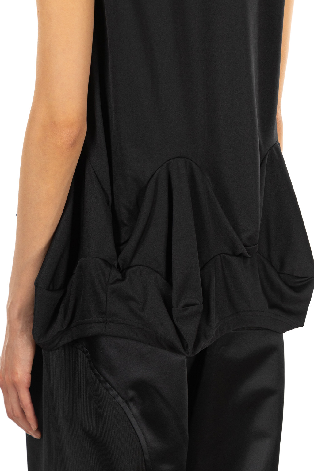 Comme Des Garcons Comme Des Garcons  - Peplum Sleeveless Top - Black