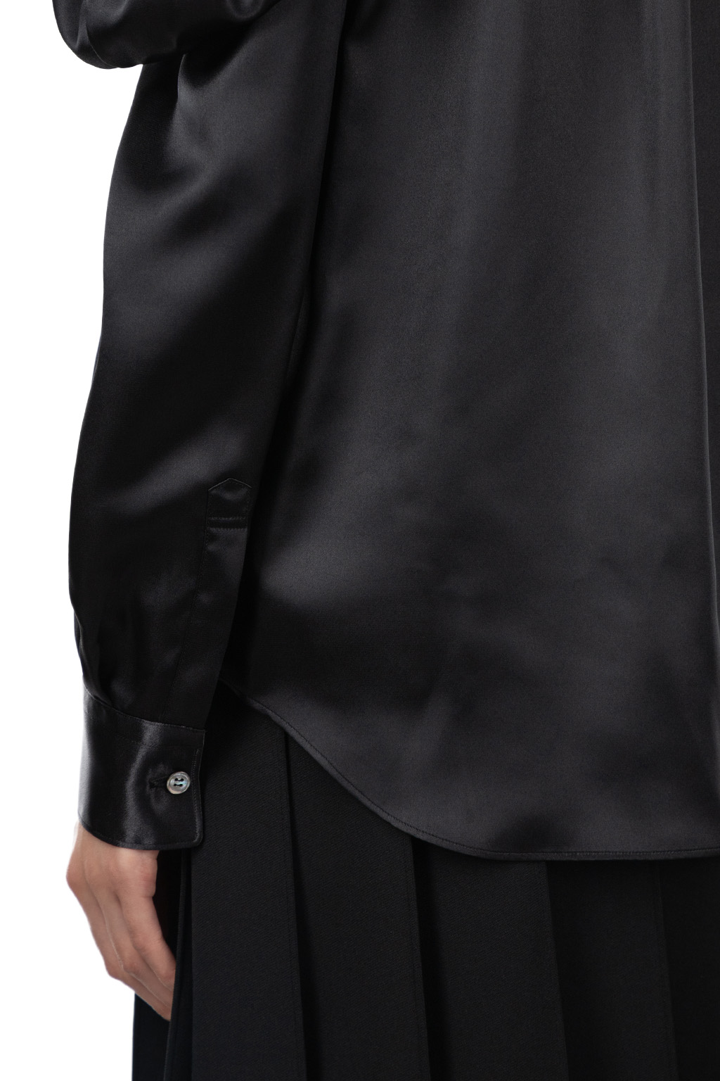 Comme Des Garcons Comme Des Garcons  - Puff-Sleeve Blouse - Black