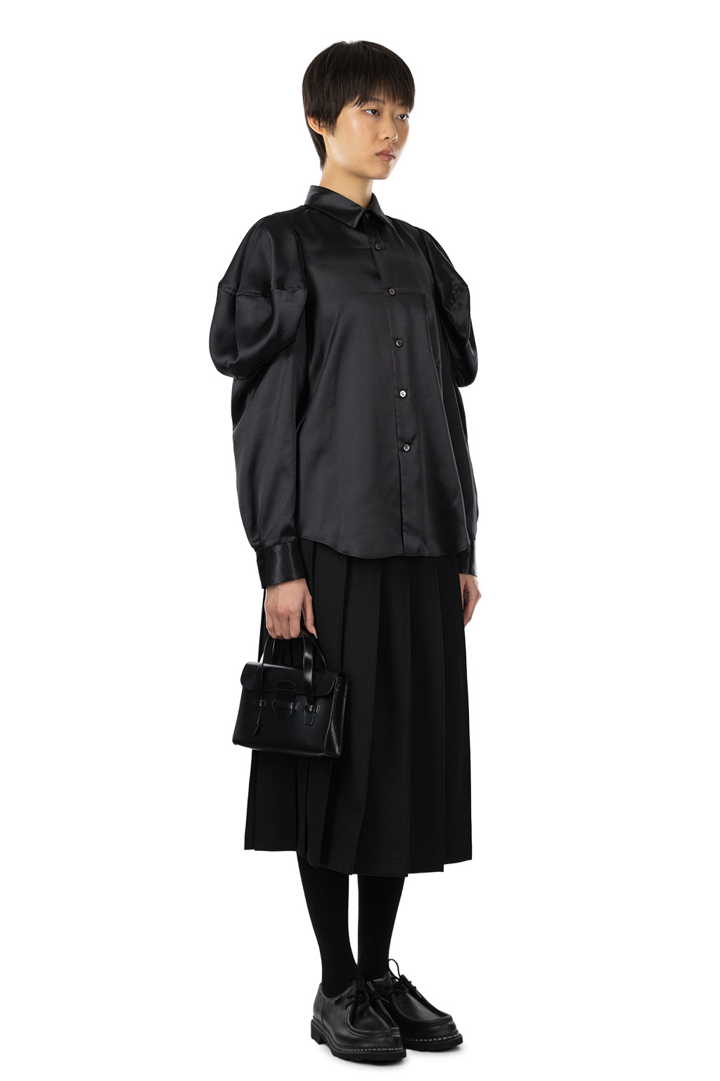 Comme Des Garcons Comme Des Garcons  - Puff-Sleeve Blouse - Black