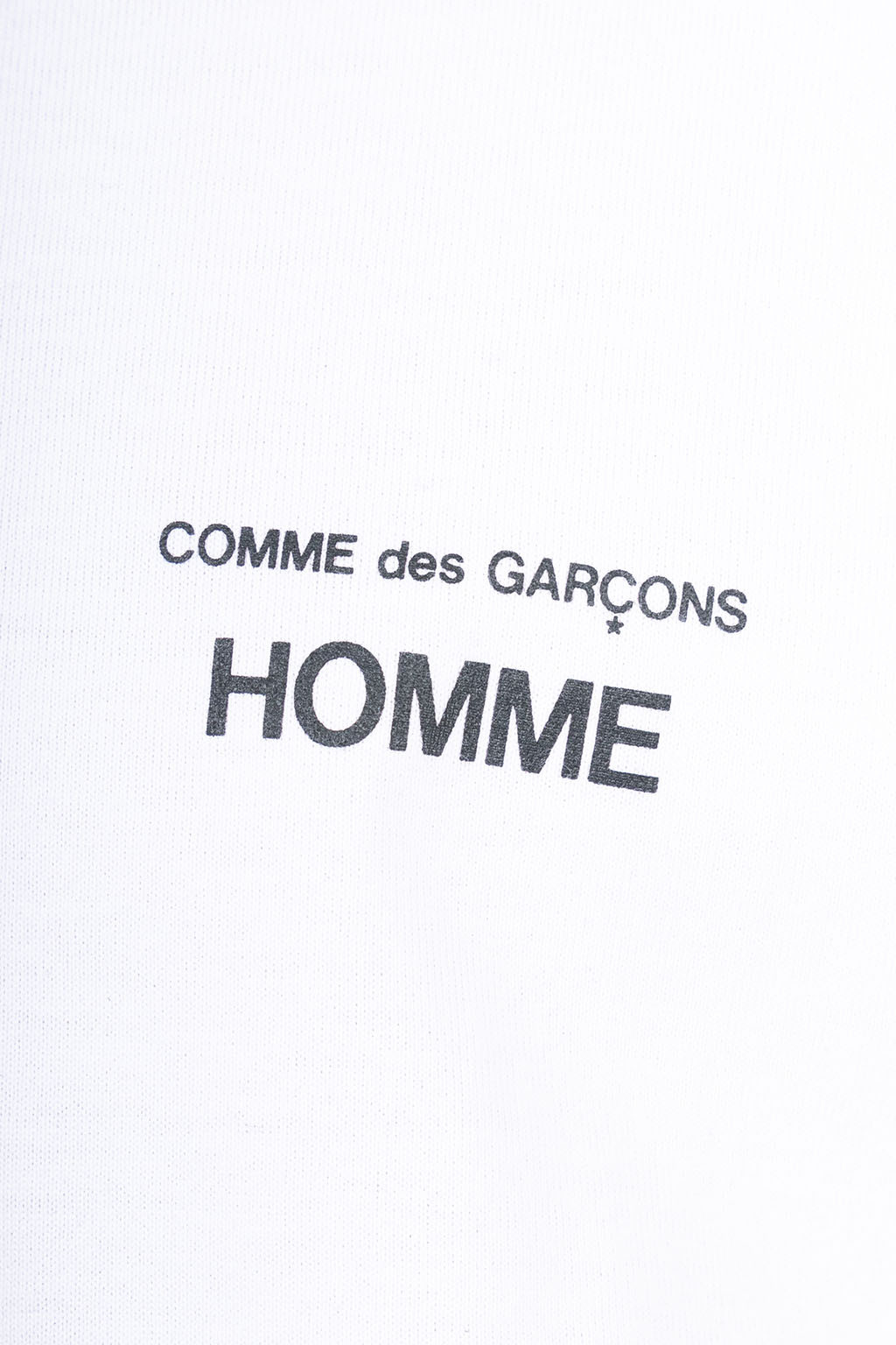 Comme Des Garcons Homme - Cotton Jersey Print Tee - White