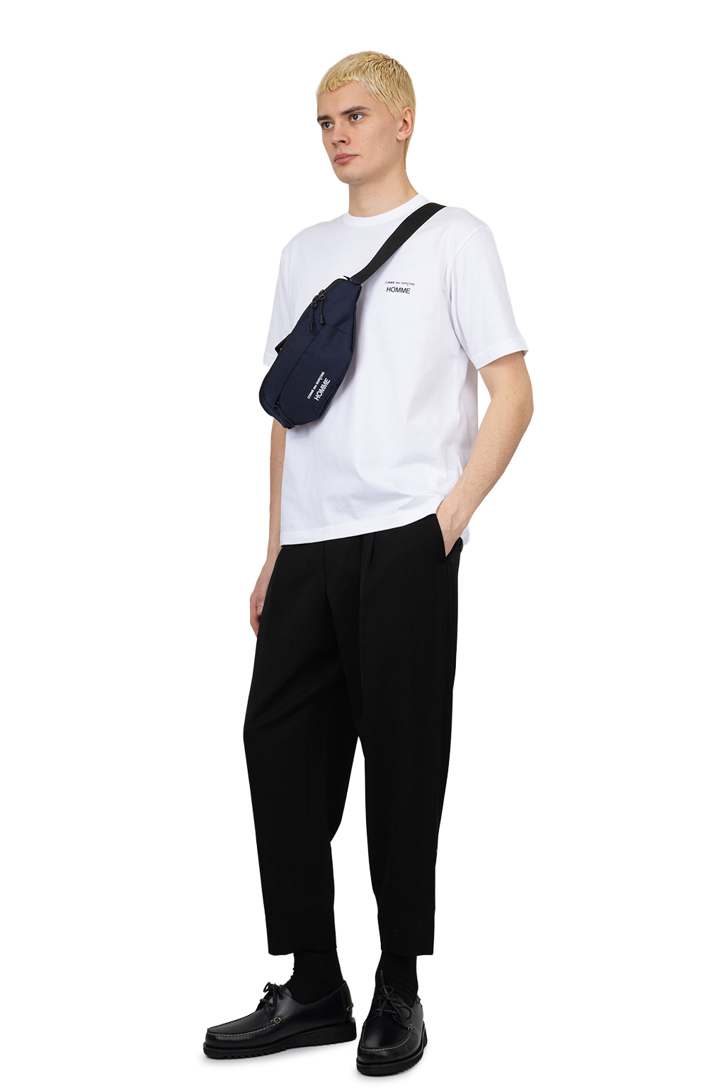 Comme Des Garcons Homme - Cotton Jersey Print Tee - White