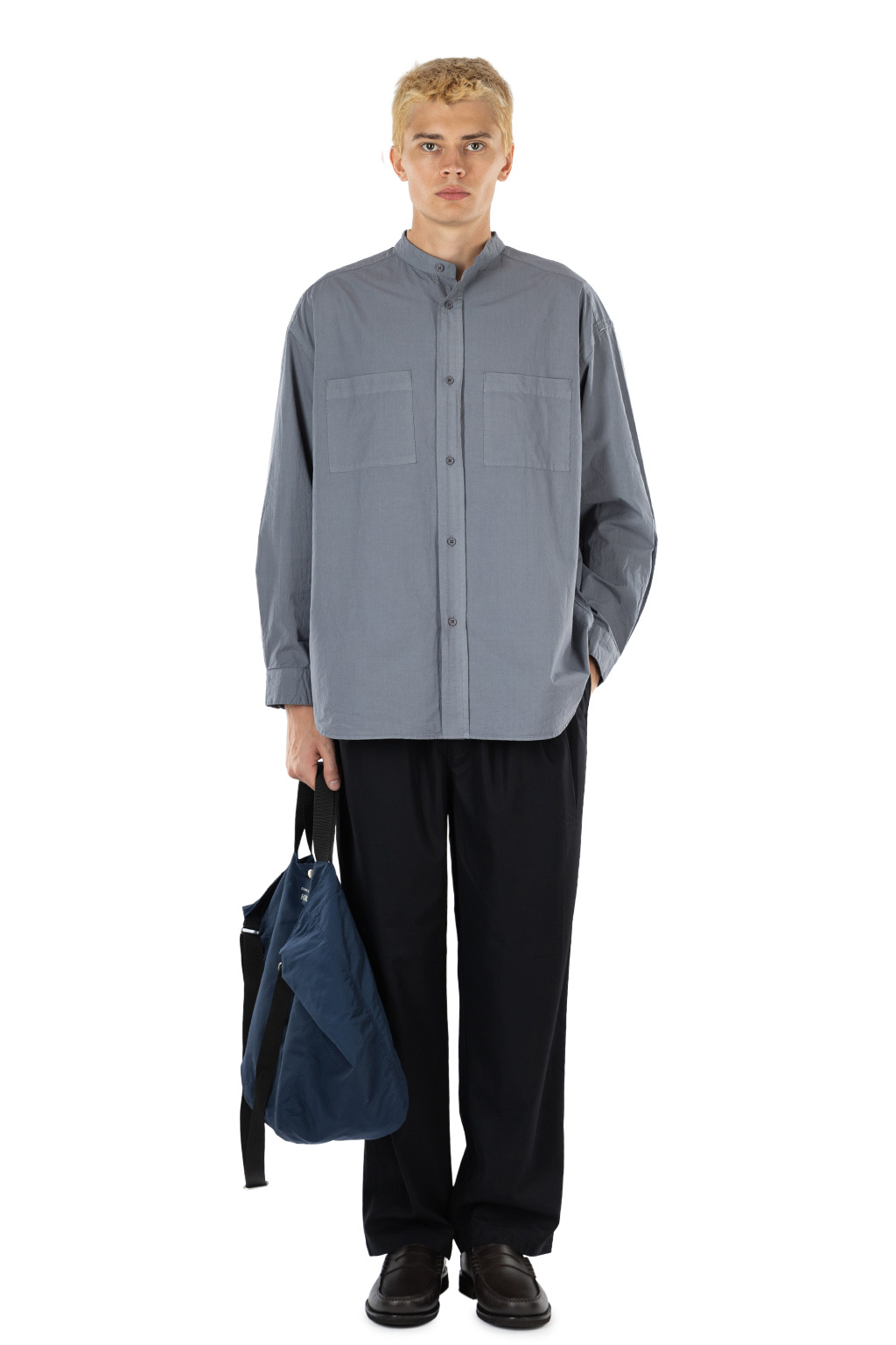 Comme Des Garcons Homme - Cotton Nylon Gro Grain Tote Bag - Navy