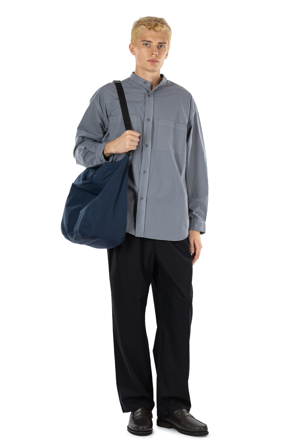 Comme Des Garcons Homme - Cotton Nylon Gro Grain Tote Bag - Navy