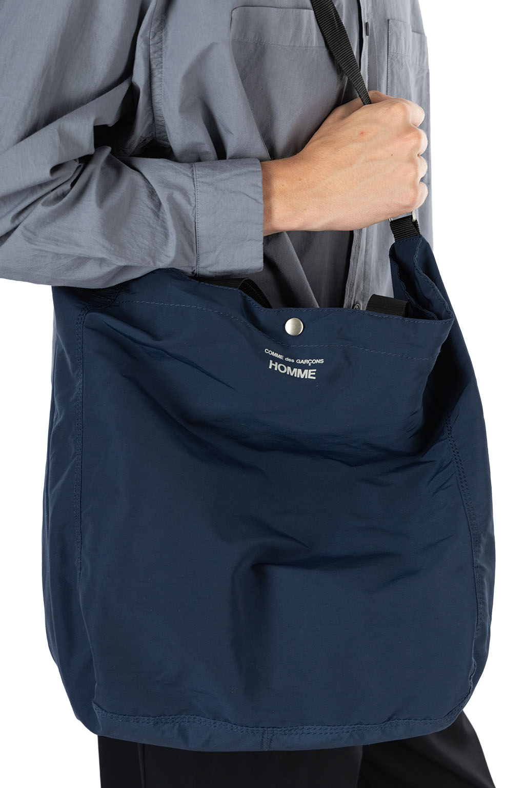 Comme Des Garcons Homme - Cotton Nylon Gro Grain Tote Bag - Navy