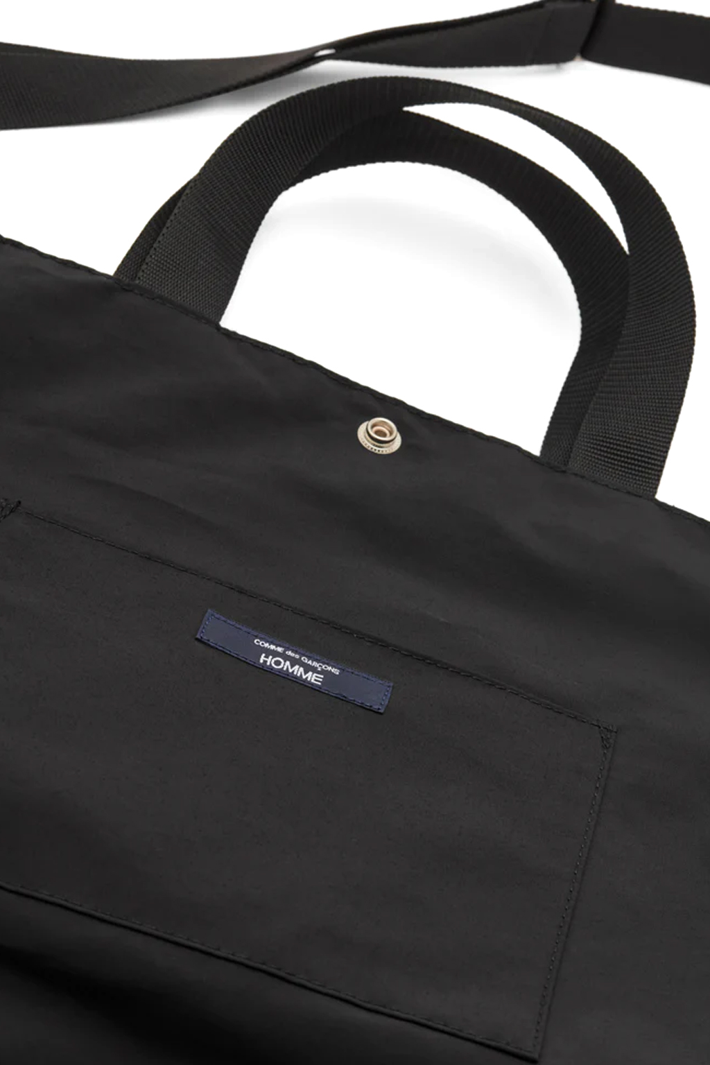 Comme Des Garcons Homme - Cotton Nylon Gros Grain Tote Bag - Black