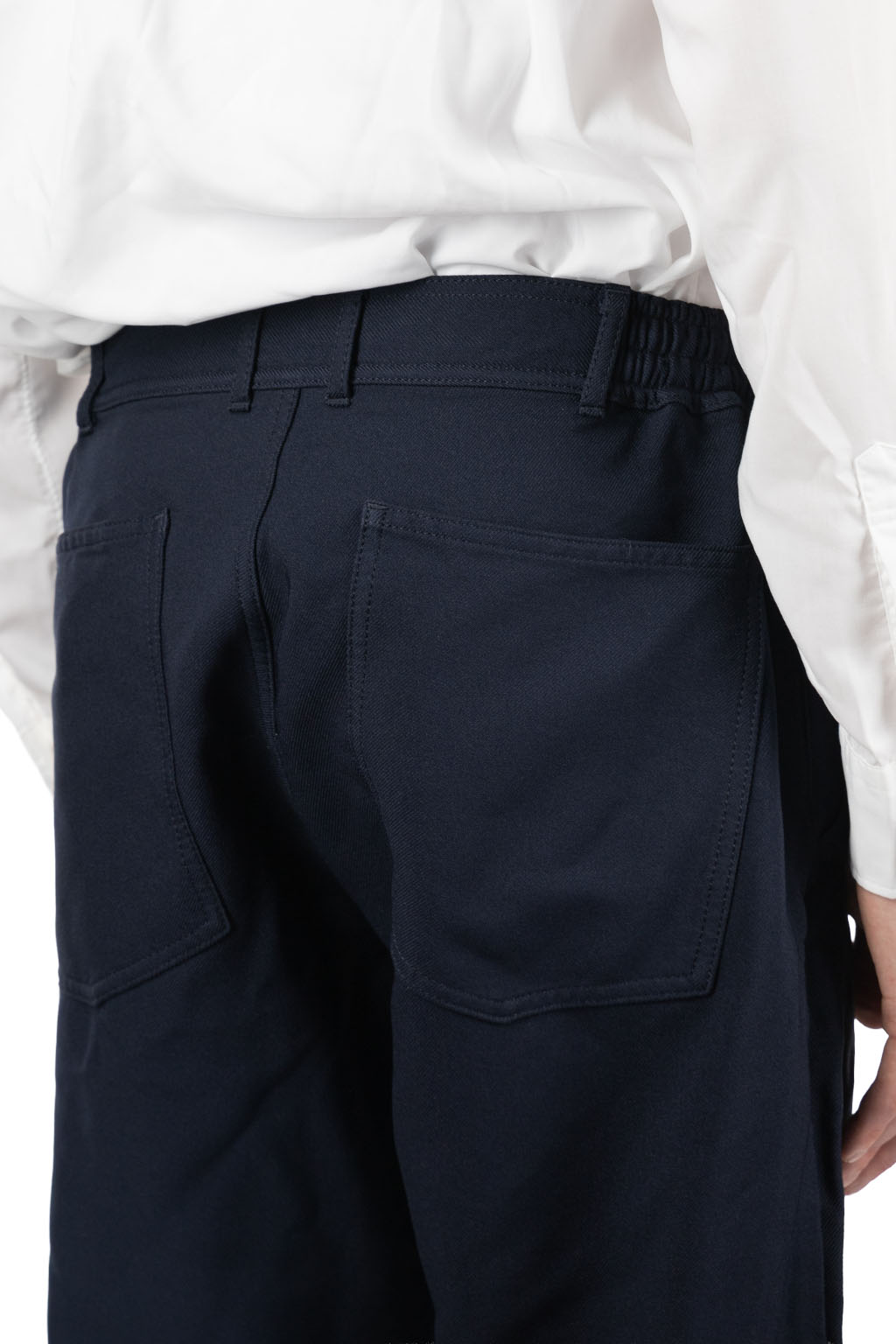 Comme Des Garcons Homme Deux - Cropped Casual Trousers - Navy