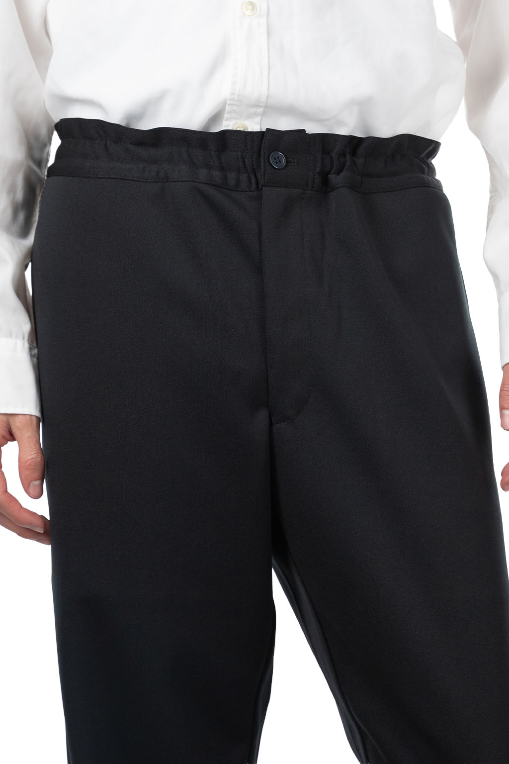 Comme Des Garcons Homme Deux - Gathered-Waist Trousers - Black