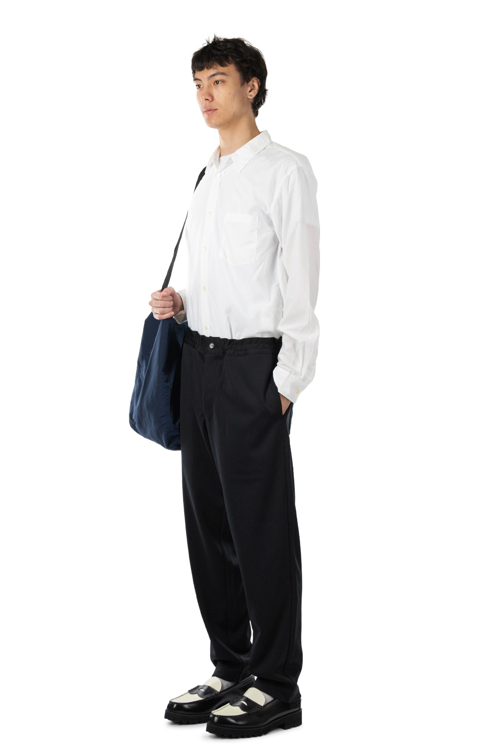 Comme Des Garcons Homme Deux - Gathered-Waist Trousers - Black