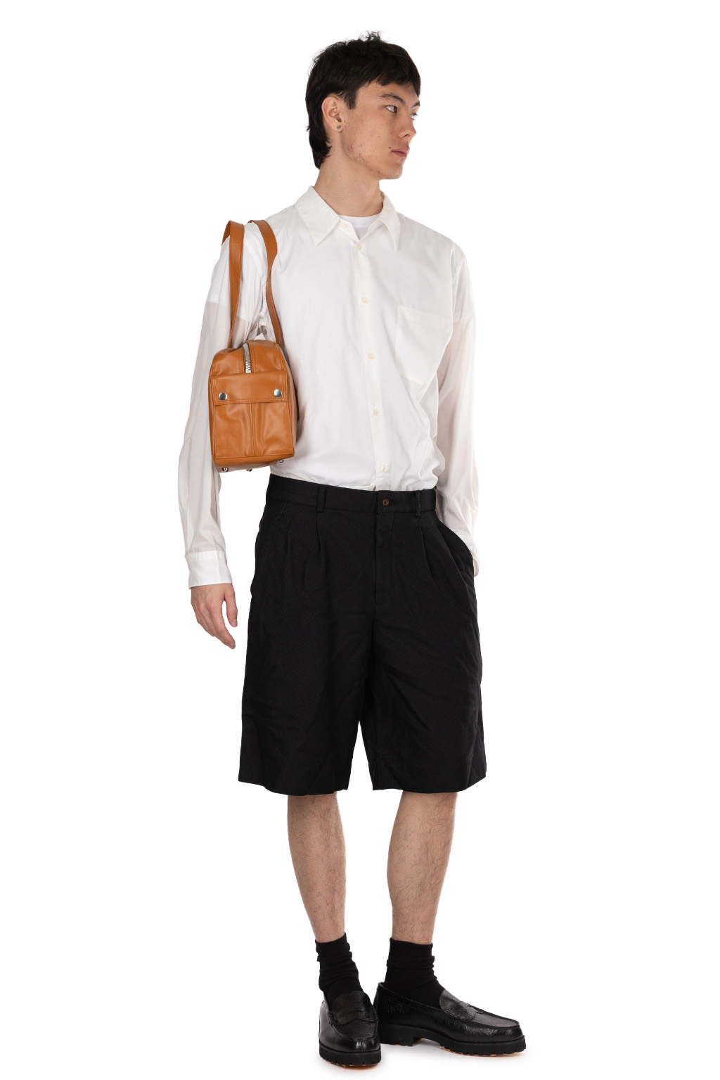 Comme Des Garcons Homme Deux - Men's Shorts - Black