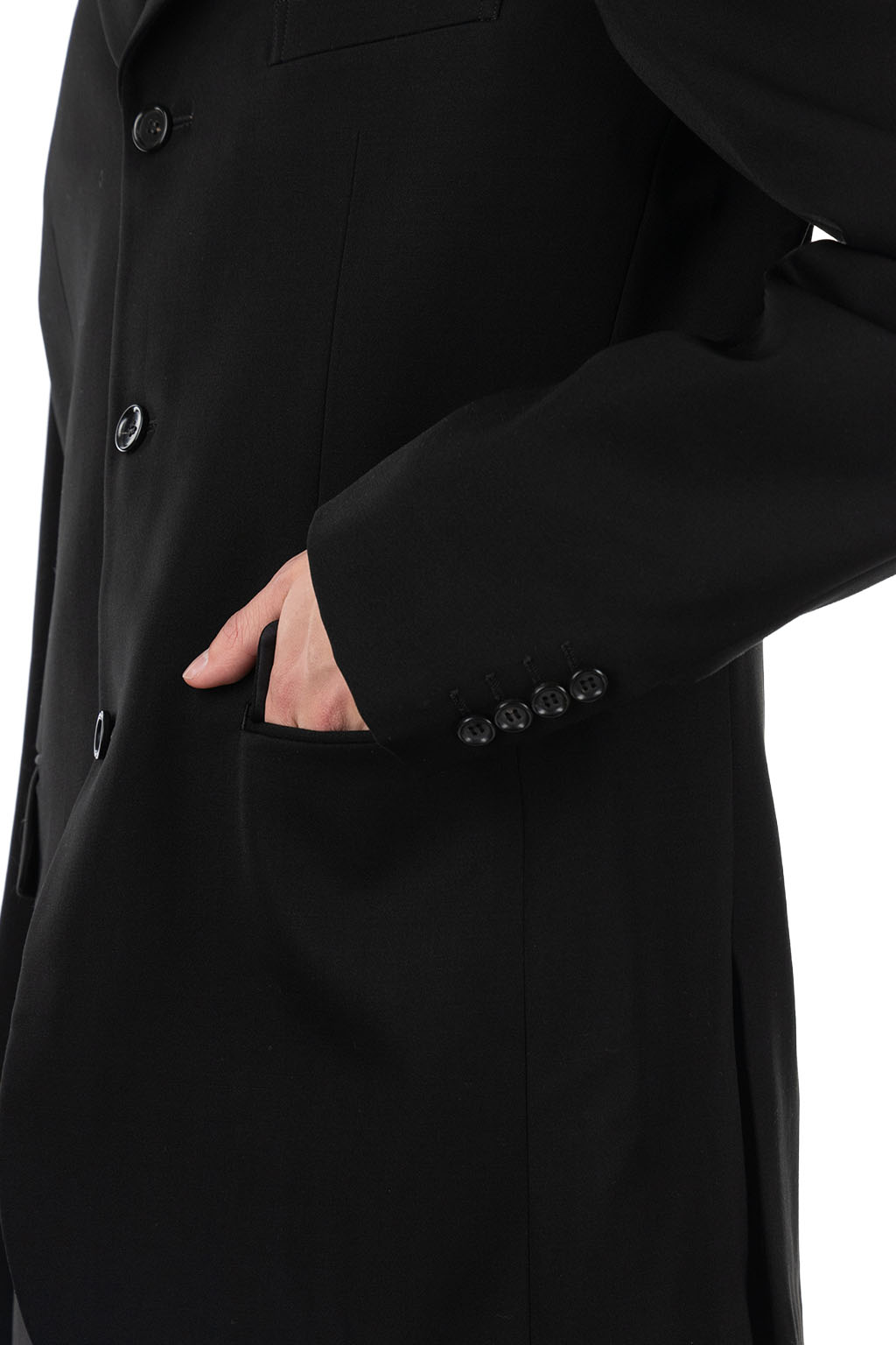 Comme Des Garcons Homme Deux - Three-Button Suit Jacket - Black