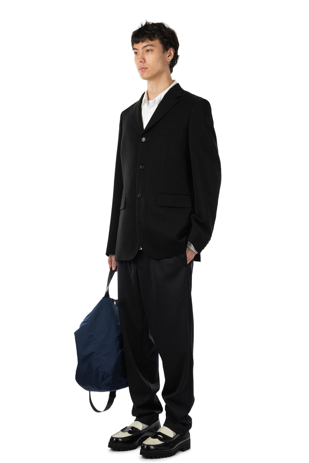 Comme Des Garcons Homme Deux - Three-Button Suit Jacket - Black