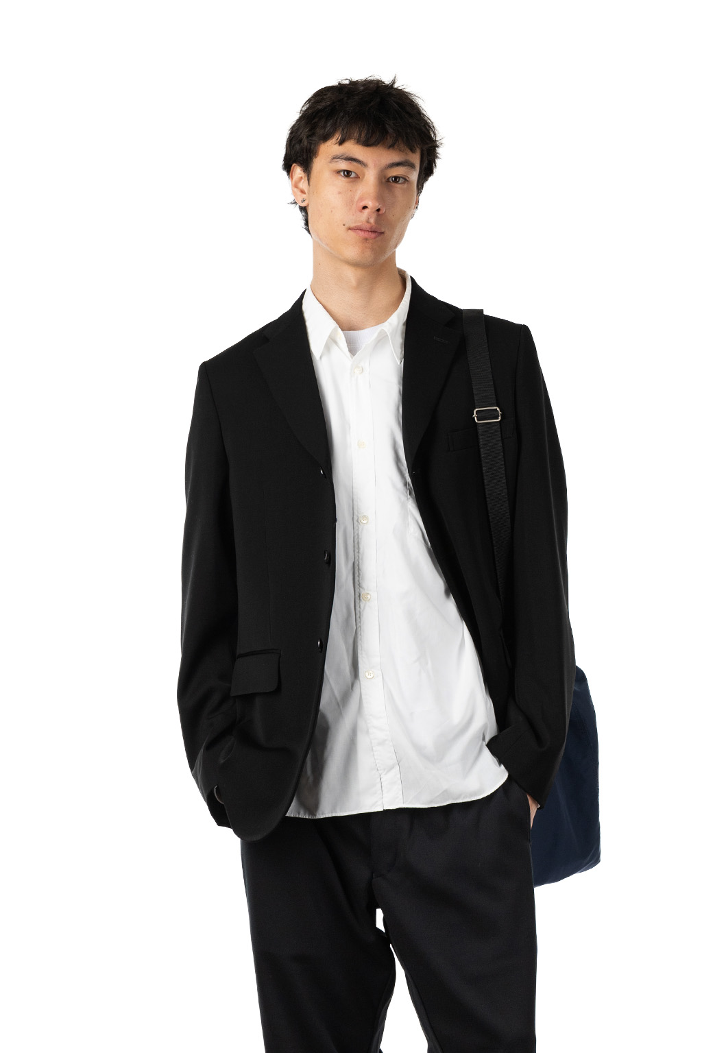 Comme Des Garcons Homme Deux - Three-Button Suit Jacket - Black