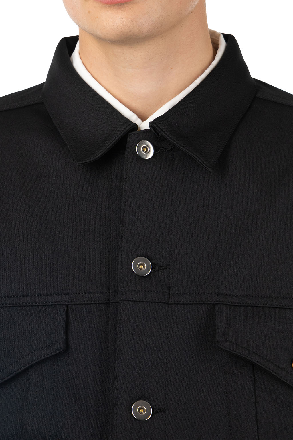 Comme Des Garcons Homme Deux - Black Trucker Style Jacket - Black