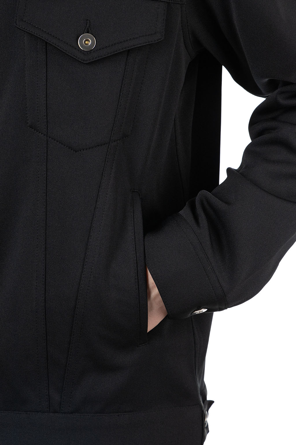 Comme Des Garcons Homme Deux - Black Trucker Style Jacket - Black