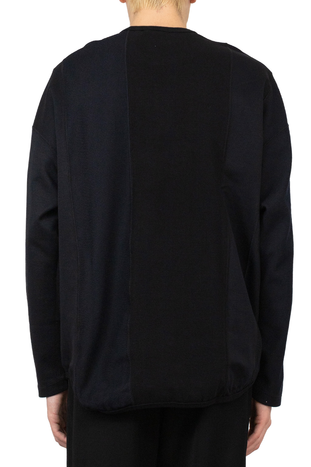 Comme Des Garcons Homme - Poly Wool x Cotton Double Faced Tee - Black