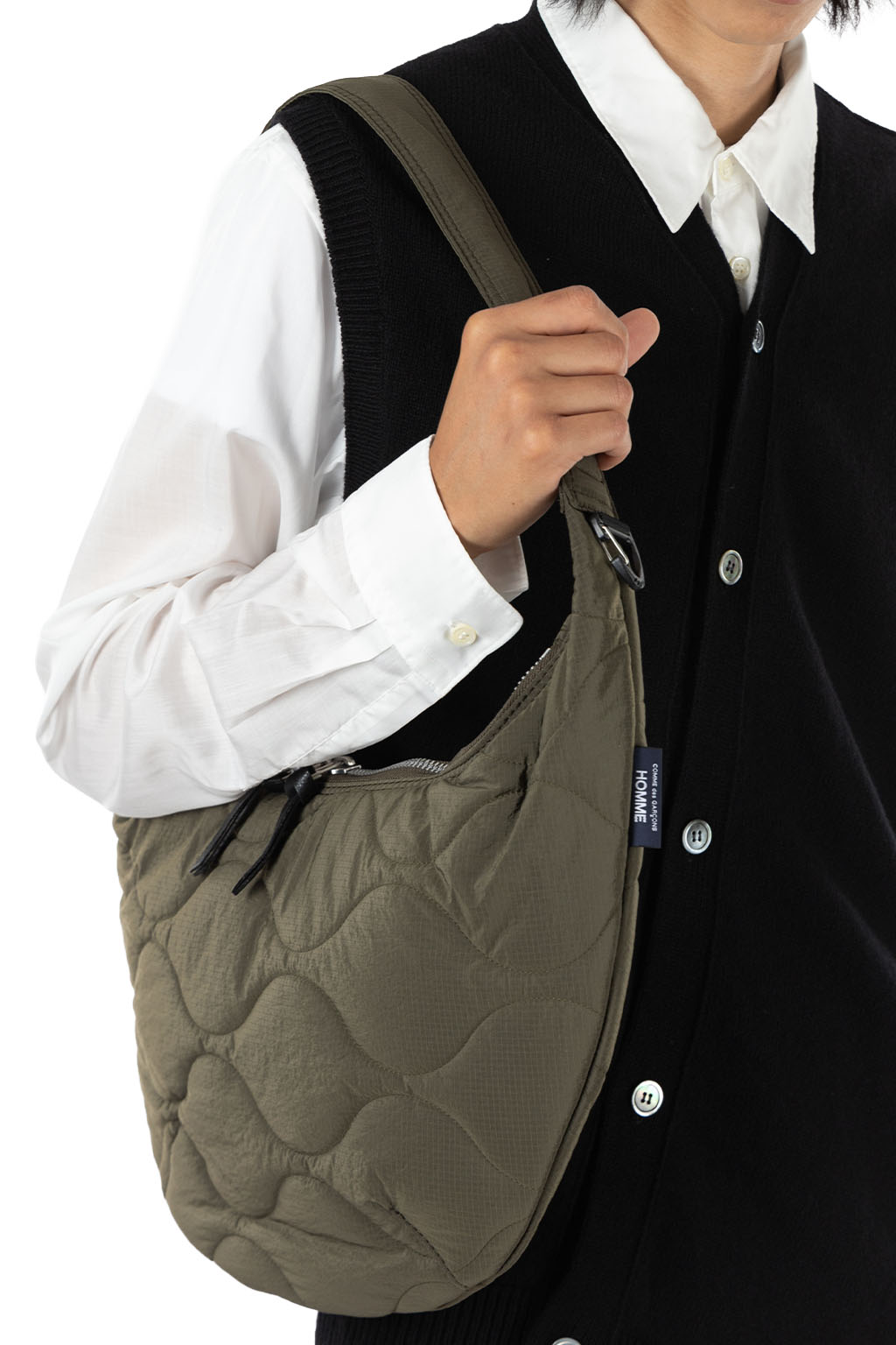 Comme Des Garcons Homme - Nylon Rip Stop Quilting Bag - Khaki