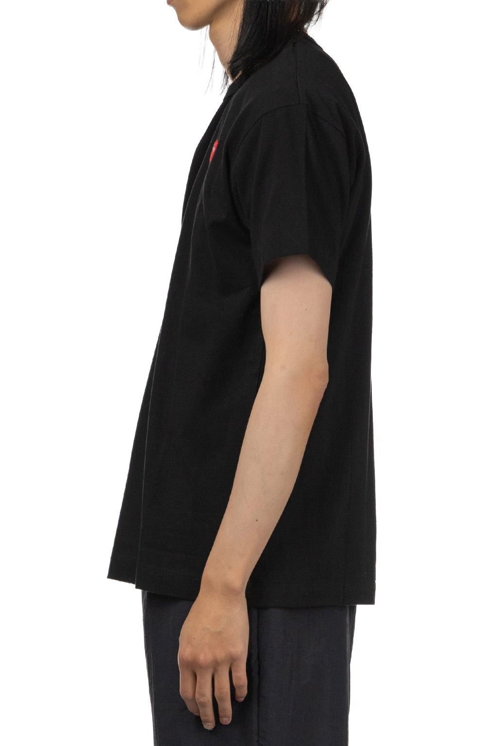 Comme Des Garcons Play - Men's Double Heart T-Shirt - Black