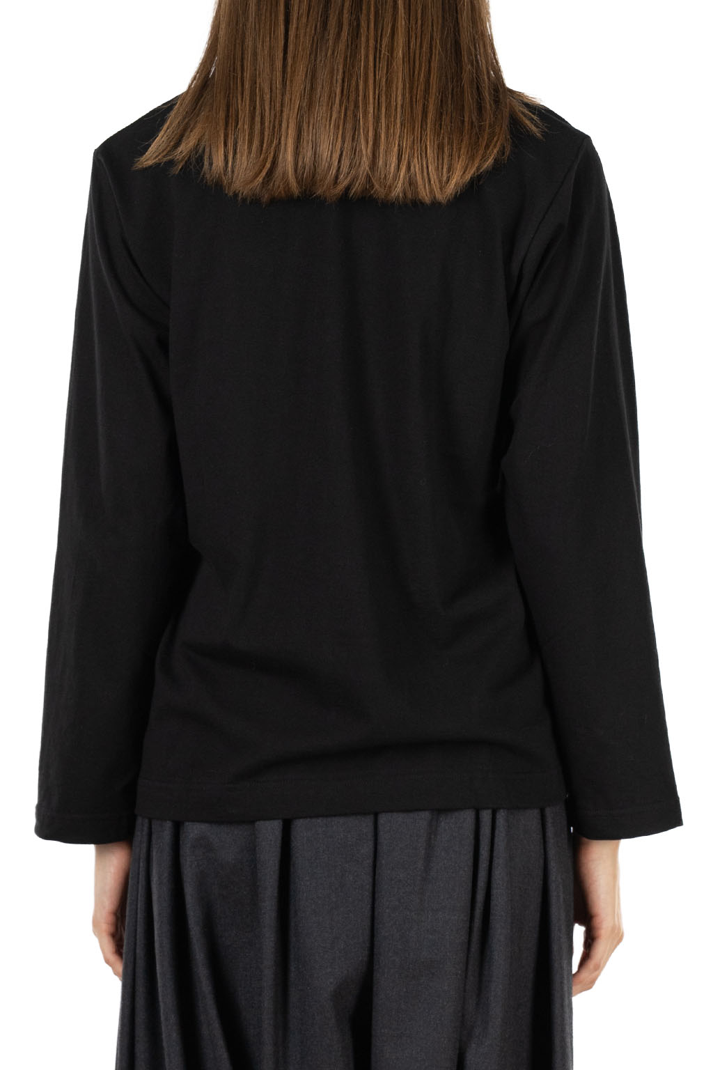 Comme Des Garcons TAO - Cotton Jersey Embroidery T-Shirt - Black x Black