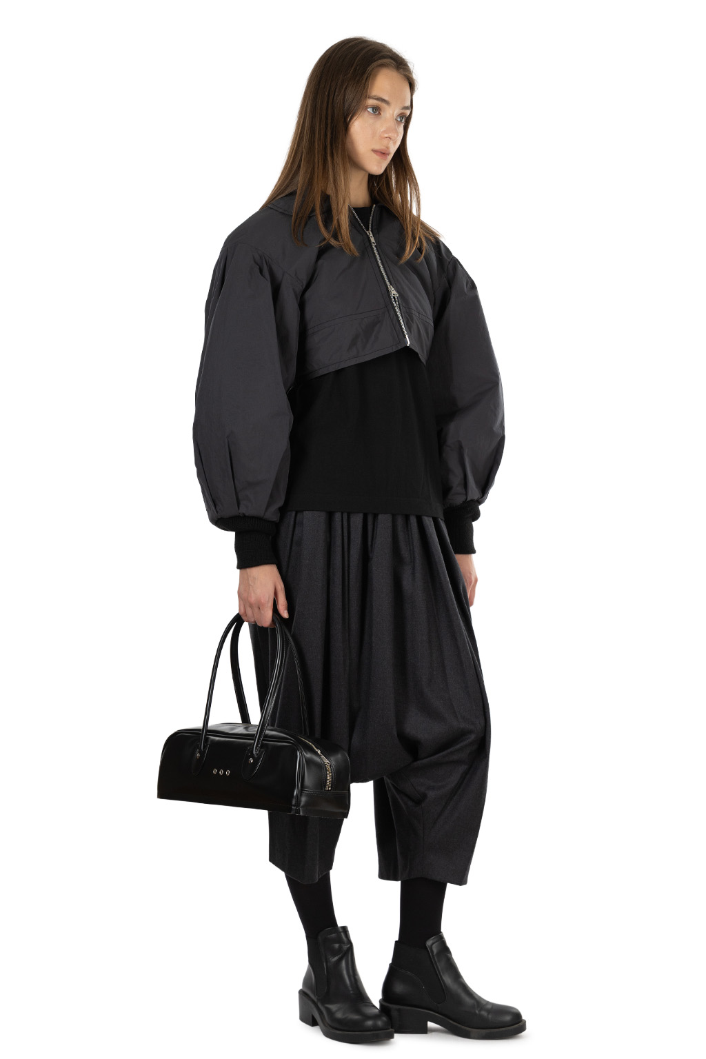 Comme Des Garcons TAO - Nylon Polyester Taffeta Short Jacket - Black