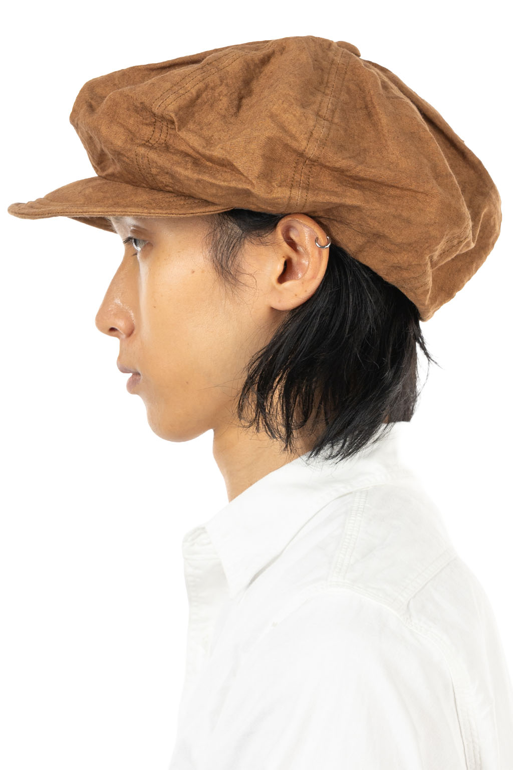 Decho - Natural Dye Canvas Casquette - Kakishibu