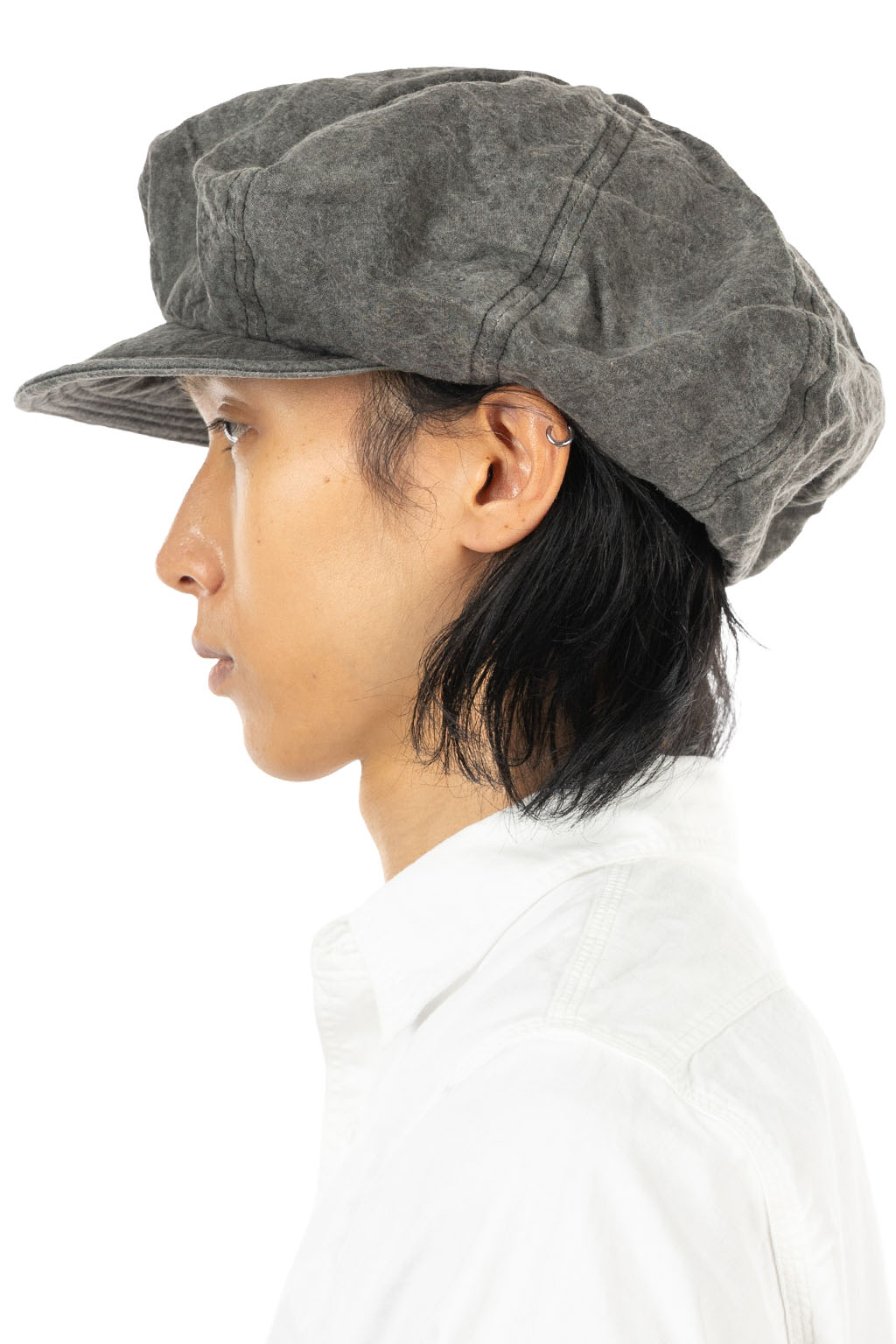 Decho - Natural Dye Canvas Casquette - Sumi Black
