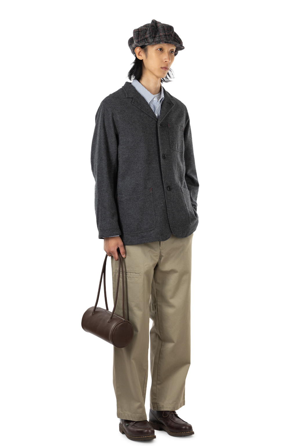Decho - Natural Dye Canvas Casquette - Sumi Black
