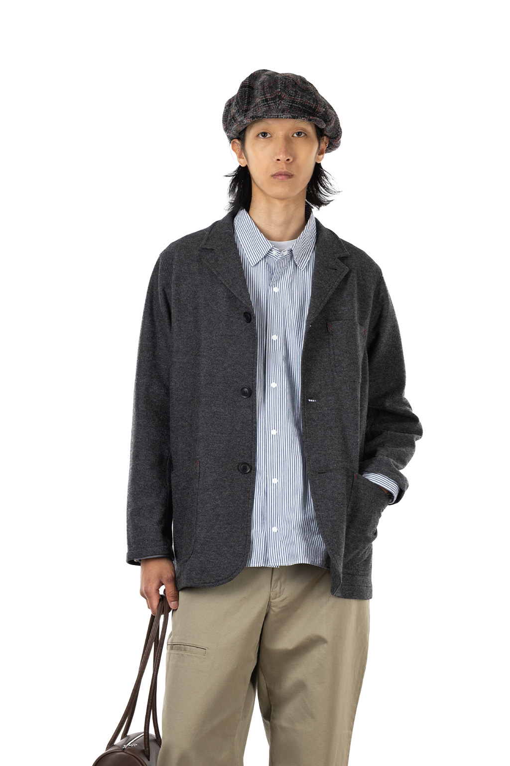 Decho - Natural Dye Canvas Casquette - Sumi Black