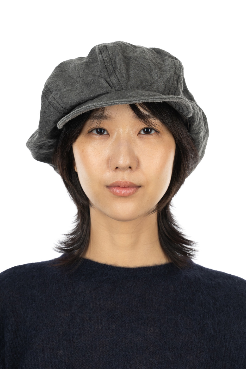 Decho - Natural Dye Canvas Casquette - Sumi Black