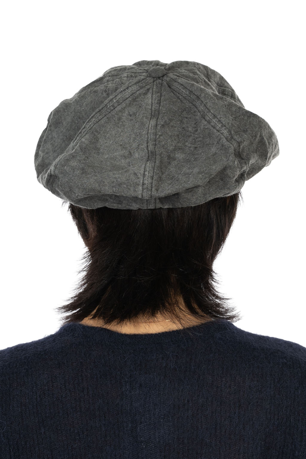 Decho - Natural Dye Canvas Casquette - Sumi Black